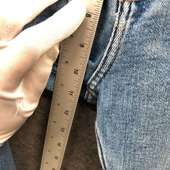 Zara High Rise Skinny Jeans Womens 4 Blue Stretch Light Wash - Picture 7 of 10